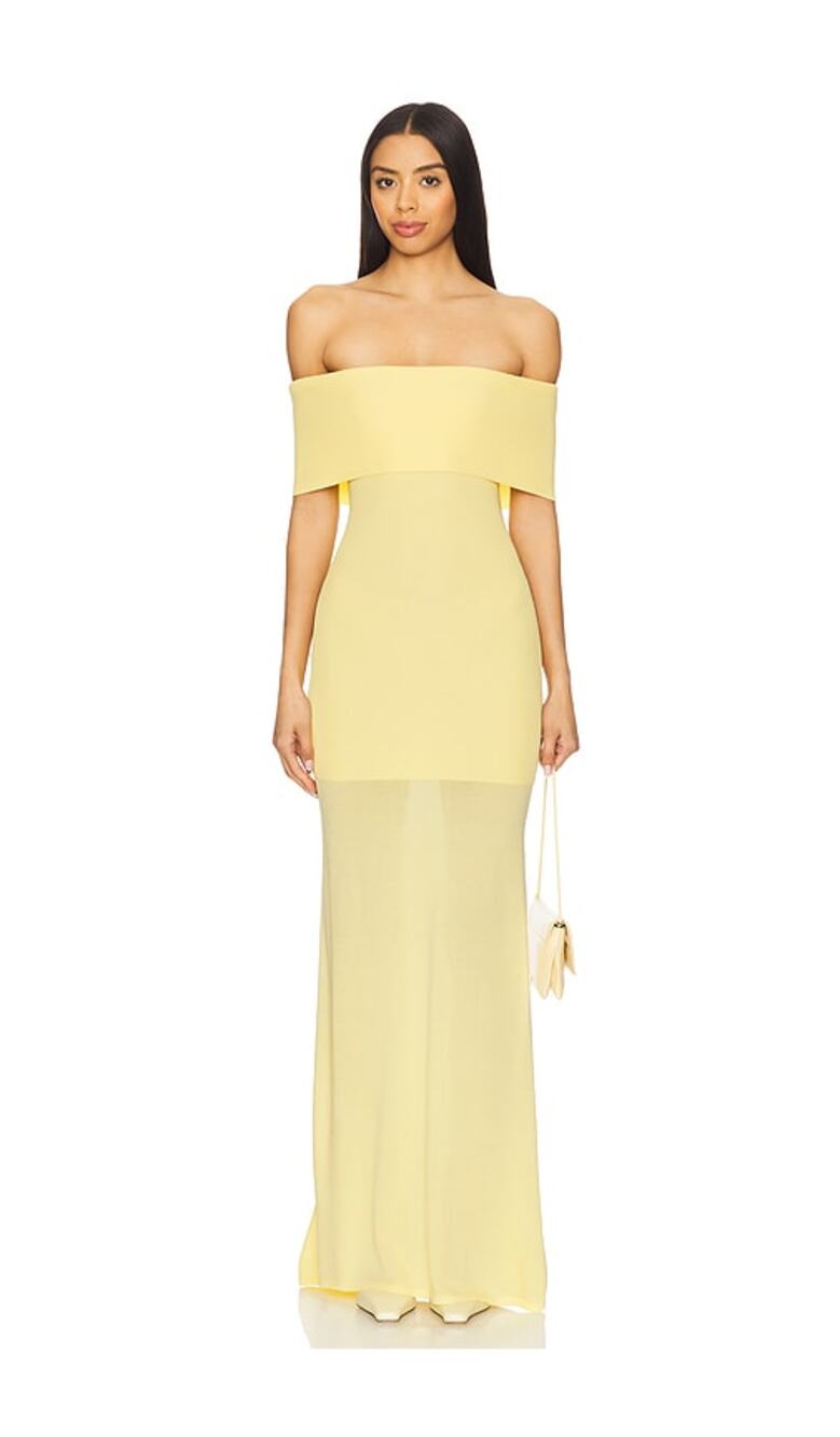Lovers + Friends Christi Butter Yellow Minimalist Butter Yellow NWT Maxi NWT M
